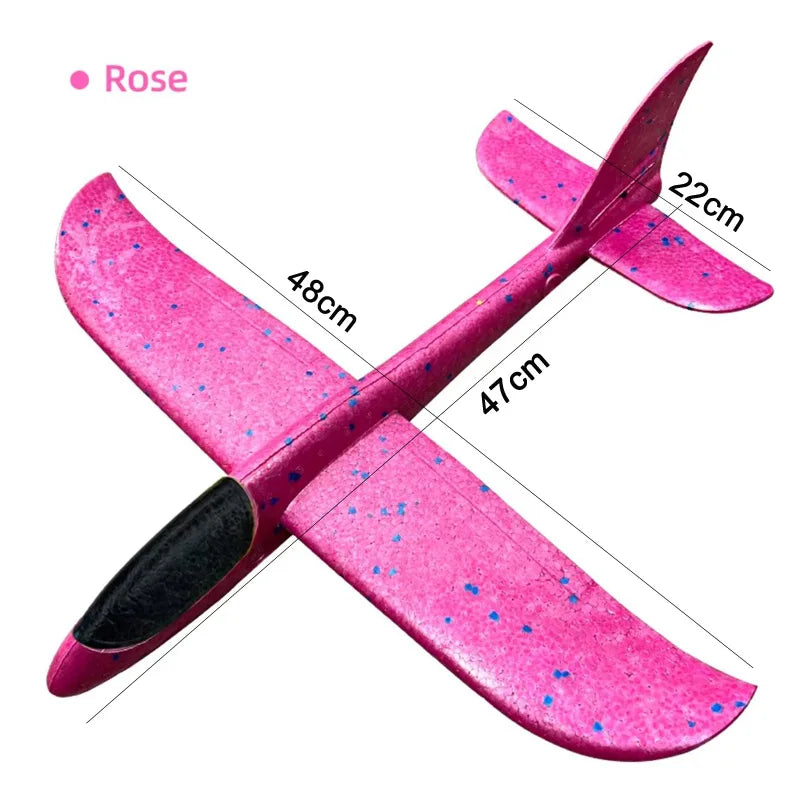Large Foam Glider Plane Toy for Kids – 48cm Hand Throw Aircraft