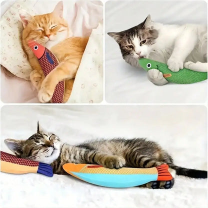 Realistic Fish Cat Toy – Sound-Producing Soft Pet Toy