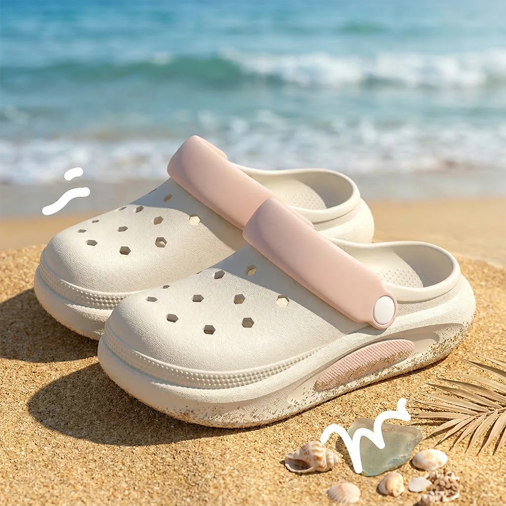 Women's 3D Charm Clogs – Cushioned EVA Garden Sandals