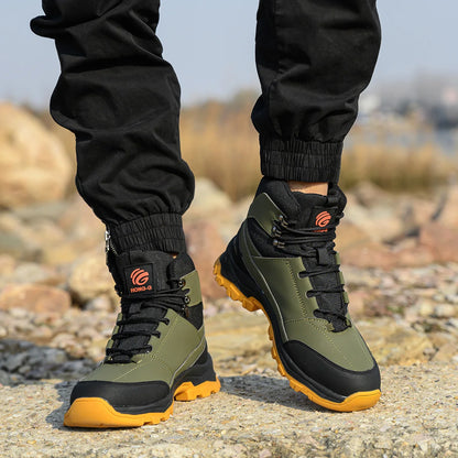 Steel Toe Work Boots – Men's High-Top Anti-Puncture Safety Shoes