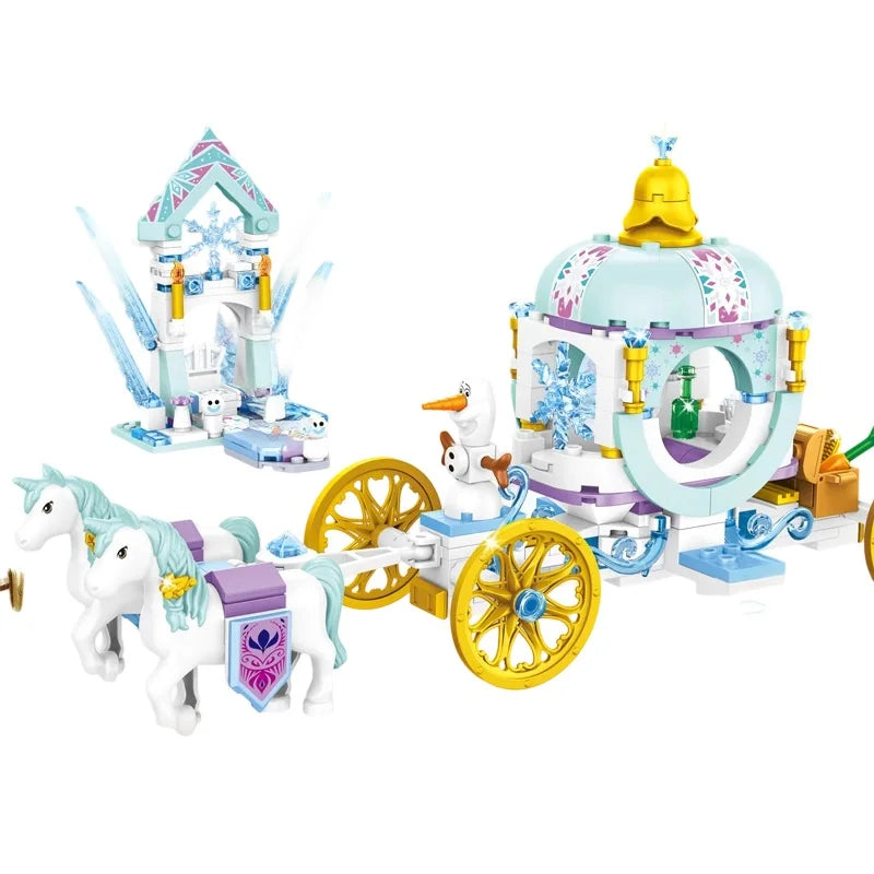 Frozen Princess Ice Castle Building Blocks Set – Girls Toy Gift
