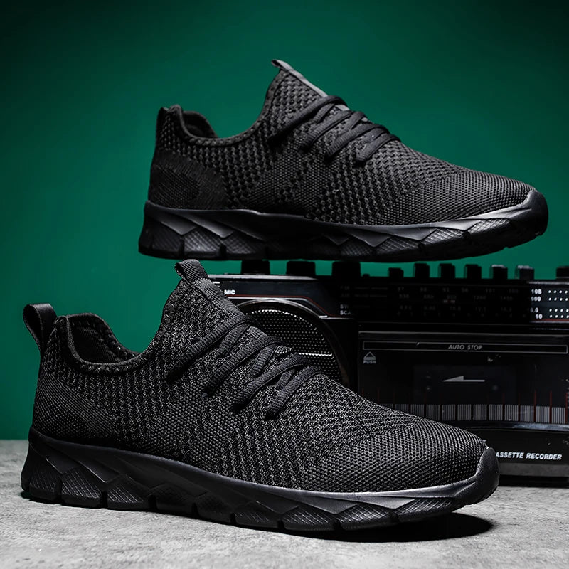Men's Breathable Mesh Sneakers Lightweight Running Shoes Plus Size