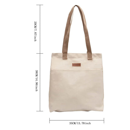 Large Canvas Tote Bag – Women's Everyday Shoulder Handbag