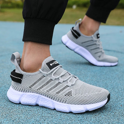 Men's Mesh Running Sneakers – Lightweight Breathable Casual Shoes