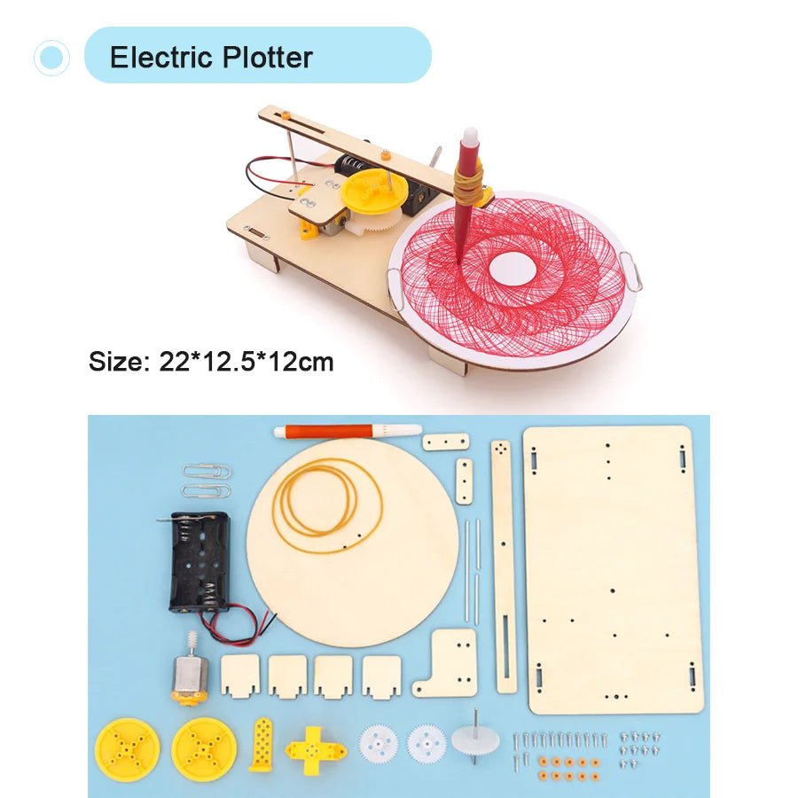DIY STEM Science Experiment Kit for Kids – Handmade Assembly Model Toy (32 Designs)