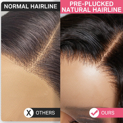 Body Wave Human Hair Lace Front Wig – 13x4 & 13x6, 180%/220% Density