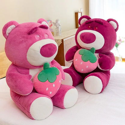 Strawberry Bear Plush Toy - Cute Cuddly Stuffed Animal
