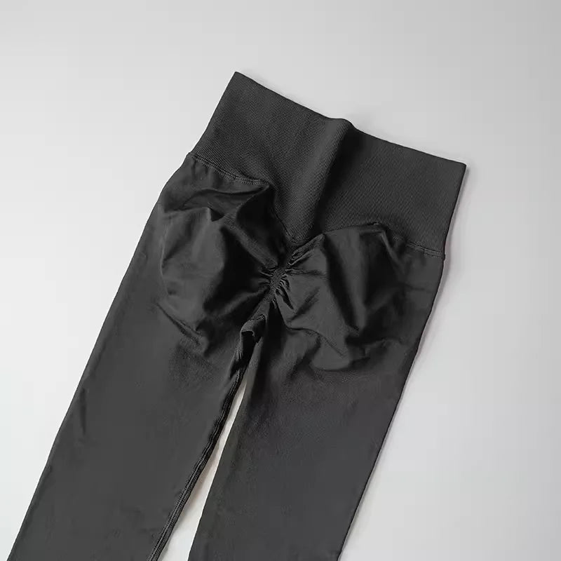 Seamless High-Waist Yoga Leggings – Scrunch Butt Lift Pants for Women