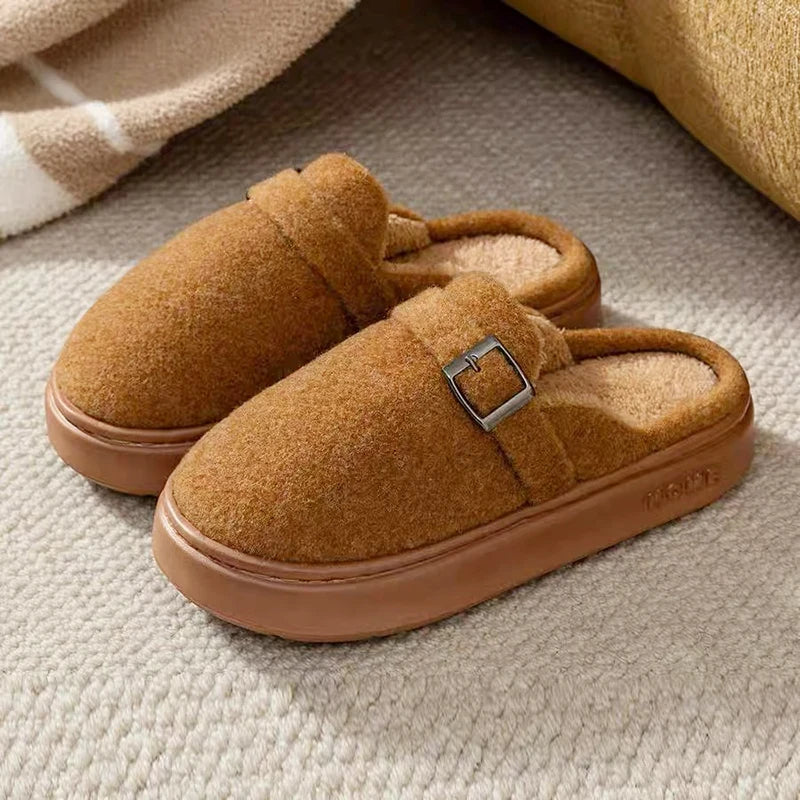 Winter Women S Slippers Home Plush Luxury Designer Woman Shoes Indoor Fluffy Platform Fuzzy Fur
