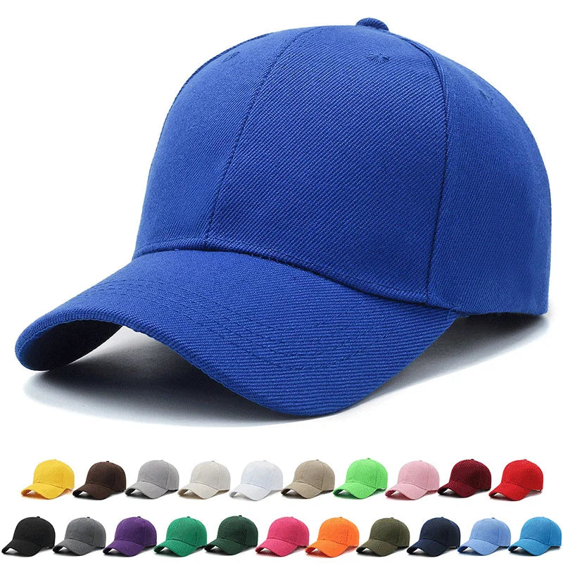 Plain Baseball Cap – Unisex Adjustable Snapback Dad Hat