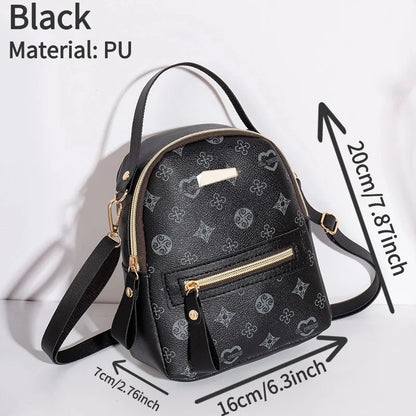 Floral Print Mini Backpack – Women's Fashion Bag