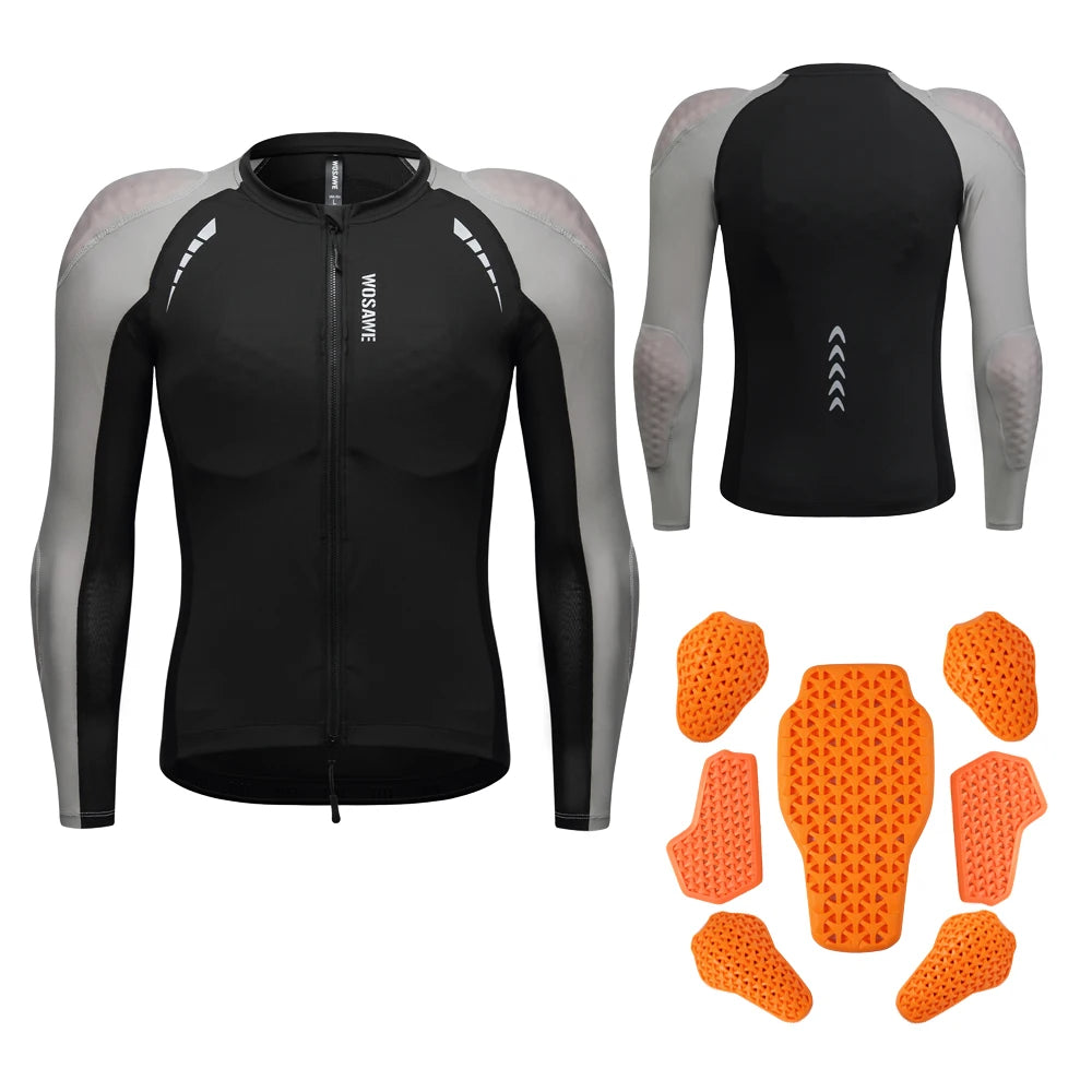 Men's Lightweight Motorcycle Riding Jacket with Armor Protection