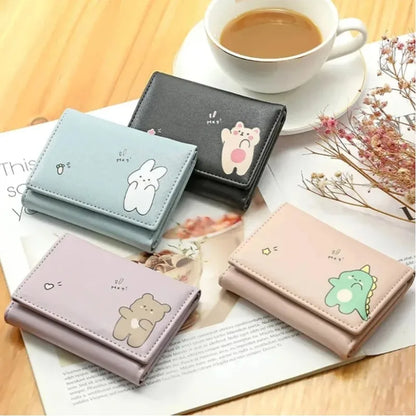 Cute Cartoon Small Wallet for Women – Card Holder Coin Purse