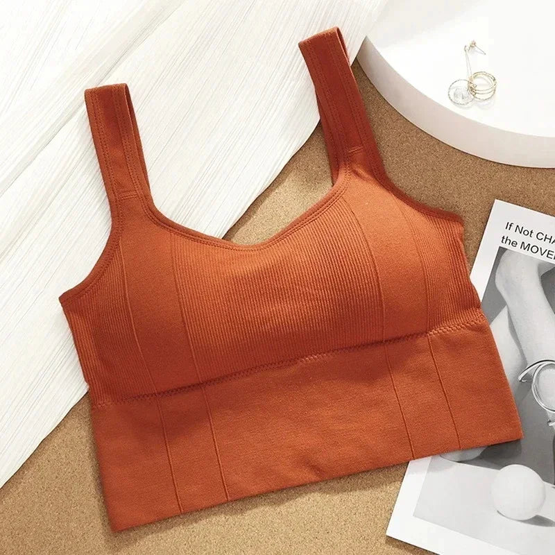 Seamless Sports Bra for Women – Breathable Crop Top for Yoga & Gym