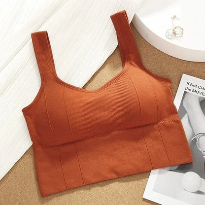 Seamless Sports Bra for Women – Breathable Crop Top for Yoga & Gym