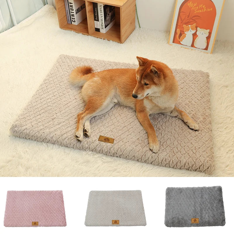 Orthopedic Dog Crate Mat – Washable Faux Fur Pet Bed Pad