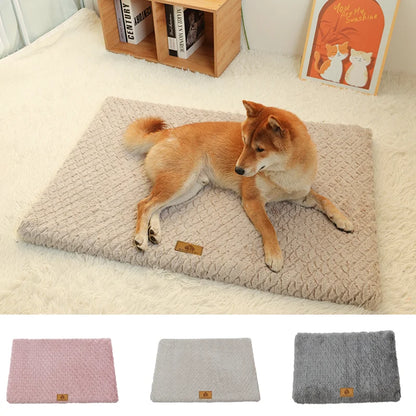 Orthopedic Dog Crate Mat – Washable Faux Fur Pet Bed Pad