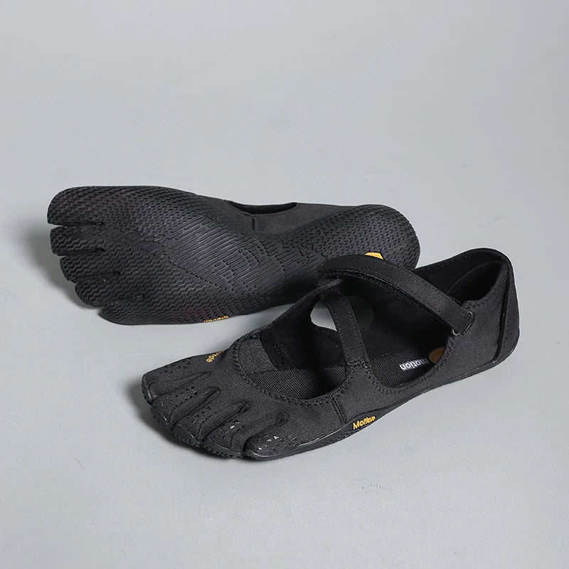 Five Toe Barefoot Shoes Women Minimalist Flats with Ankle Strap