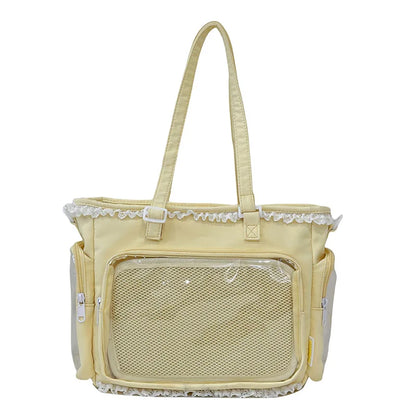Kawaii JK Messenger Bag – Anime Bow Crossbody Shoulder Bag for Girls