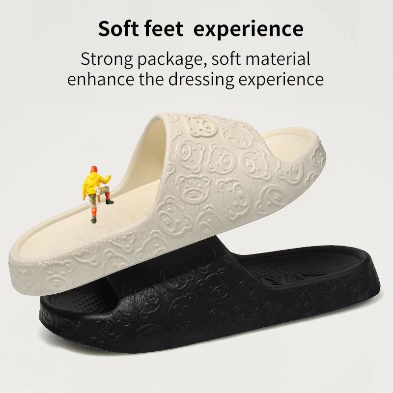 Non-Slip Slippers Female Outer Wear Bathroom Indoor Home Sandals Summer Eva