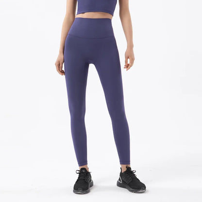 Women's Nylon Yoga Pants – Gym Leggings with Elastic Waist