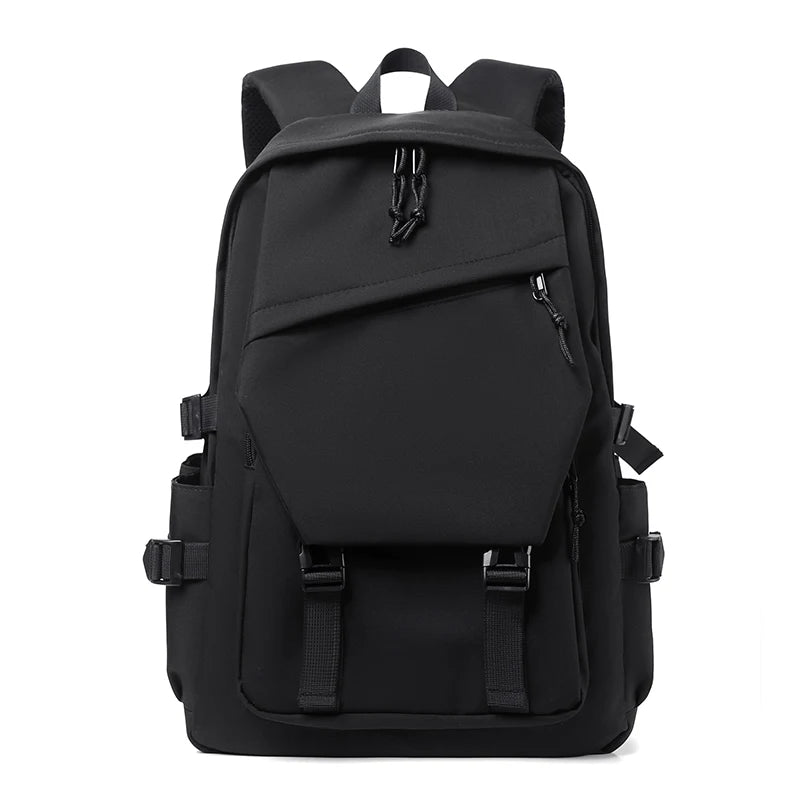 Travel Backpack 15" – Large Capacity Solid Color Daypack