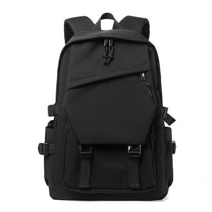 Travel Backpack 15" – Large Capacity Solid Color Daypack