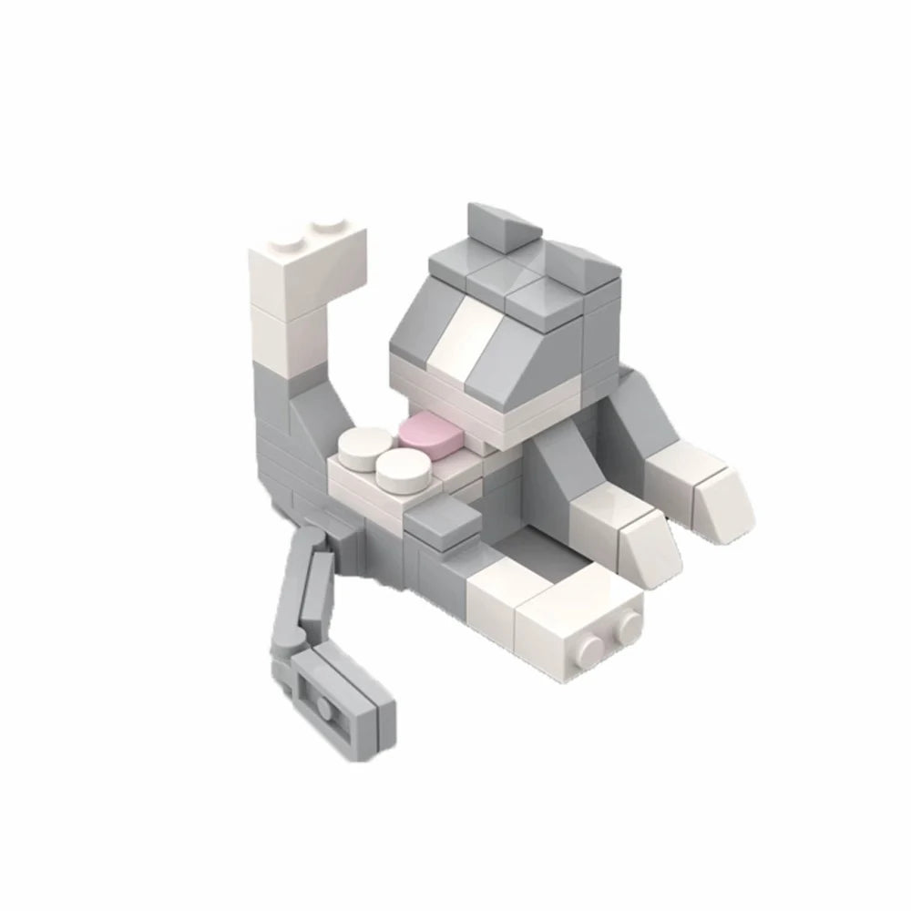 MOC City Cat Animal Series Building Blocks – Kids Educational Toy Set