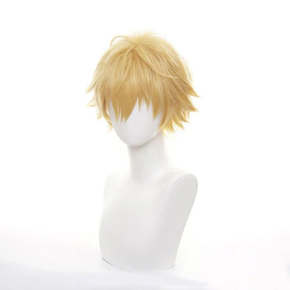 Blonde Short Spiky Synthetic Cosplay Wig – Heat Resistant, Anime & Halloween