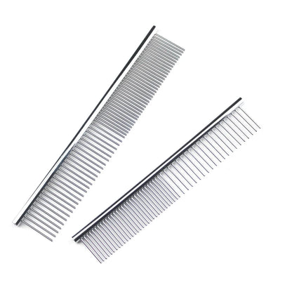 Stainless Steel Dog Grooming Comb – Long Thick Hair