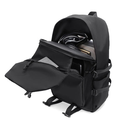 Travel Backpack 15" – Large Capacity Solid Color Daypack