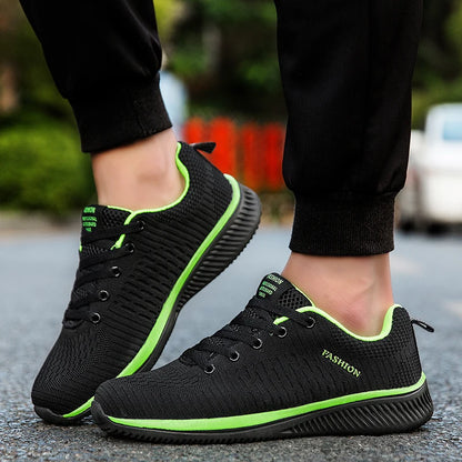 Men's Lightweight Knit Sneakers – Breathable Running & Walking Shoes
