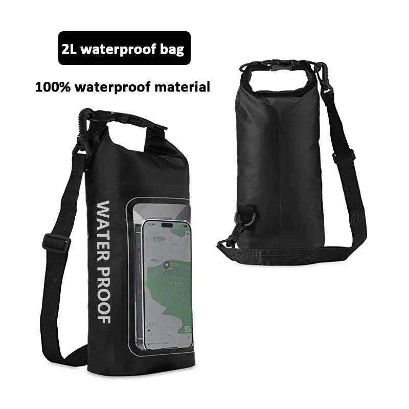 Waterproof Dry Bag with Touch Screen Window – 2L & 5L
