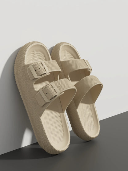 Men S Outdoor Thick Sole Sandals - Non-Slip Shower Slippers Bathroom - Thick
