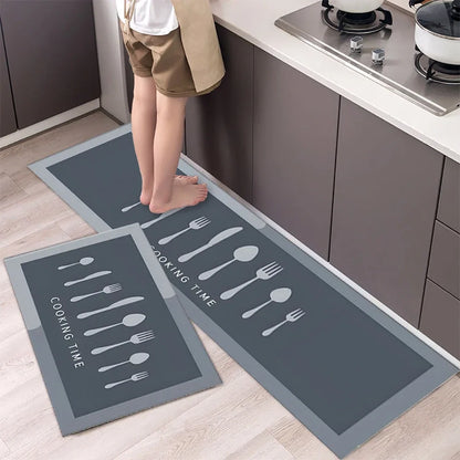 Anti-Slip Kitchen Floor Mat Set – Soft Washable Area Rug for Kitchen, Bedroom & Hallway