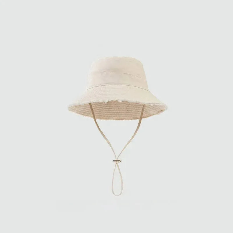 Women's Wide Brim Bucket Hat – Summer Beach Panama Sun Hat