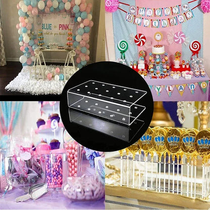 Acrylic Cake Pop Stand – Clear Candy Display Holder