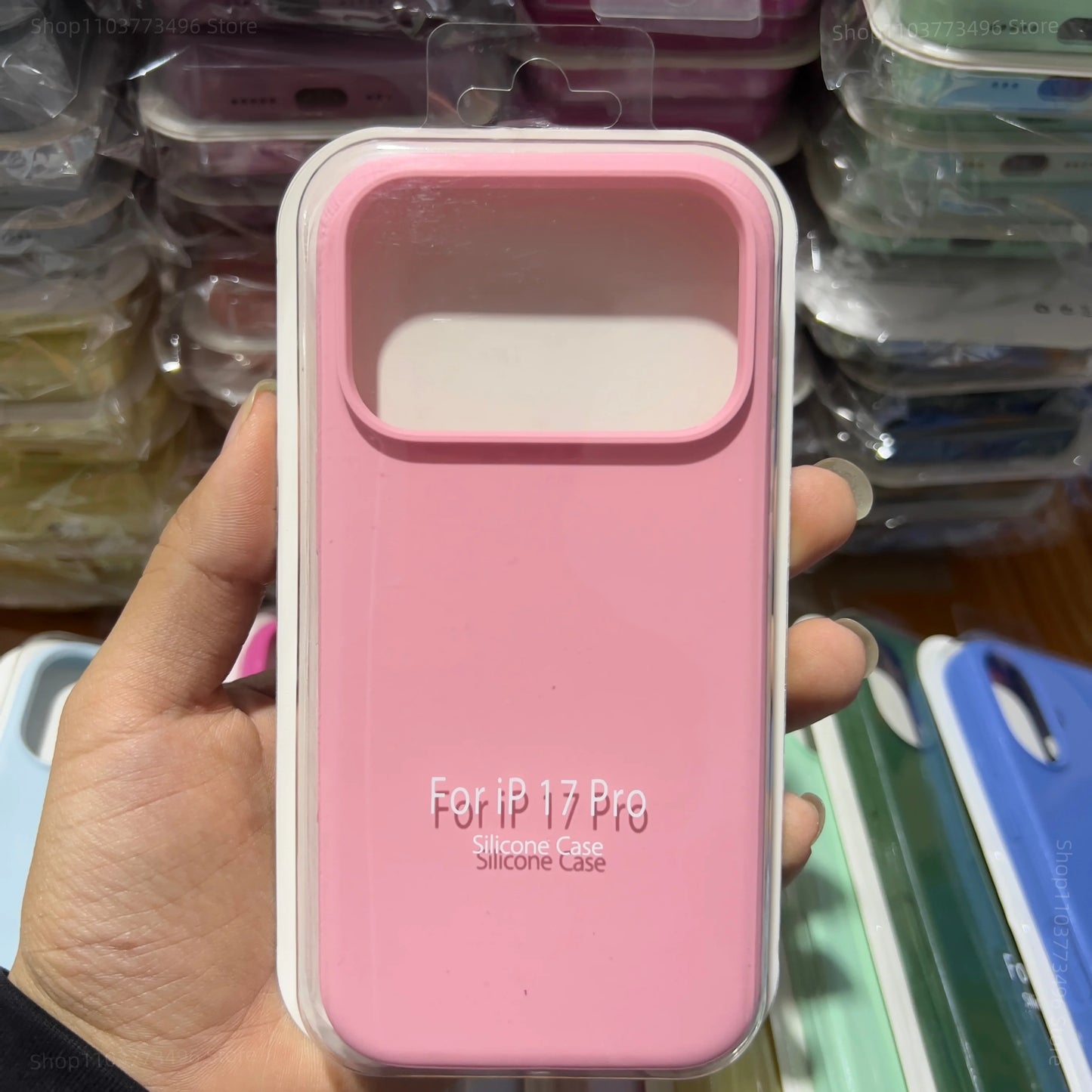 Official Liquid Silicone Skin Feel Case Iphone 17air 14 15 16 17 Pro Max Solid Candy Colour Color