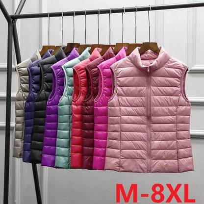 Women's Lightweight Puffer Vest – Sleeveless Down Waistcoat
