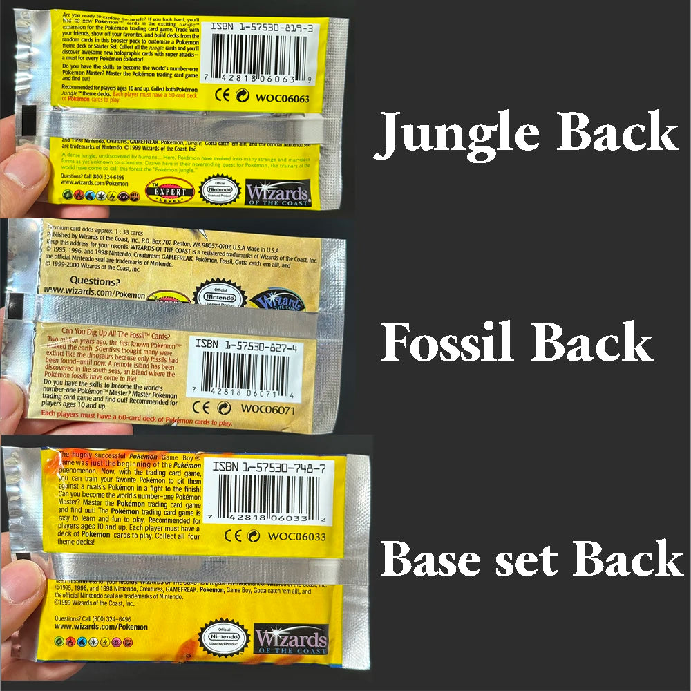 Pokemon TCG Vintage Booster Packs – Base Set, Jungle & Fossil