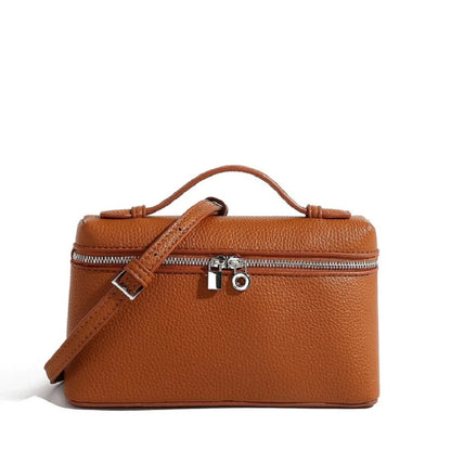 Mini Lychee Grain Leather Crossbody Bag for Women