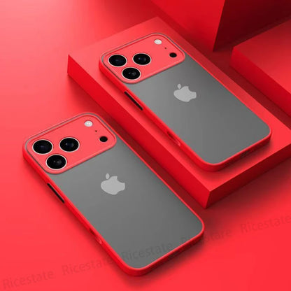 Armor Shockproof Matte Hard Case Iphone 17 Pro Max Air Cover Iphone17 Silicone Frosted Back