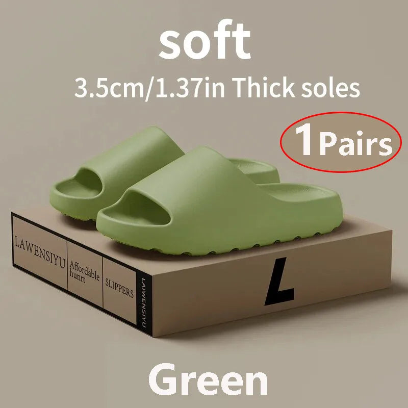 EVA Cloud Slippers – Thick Sole Non-Slip Slides for Men & Women