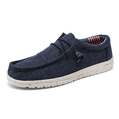 Men's Canvas Loafers | Breathable Casual Slip-On Walking Shoes
