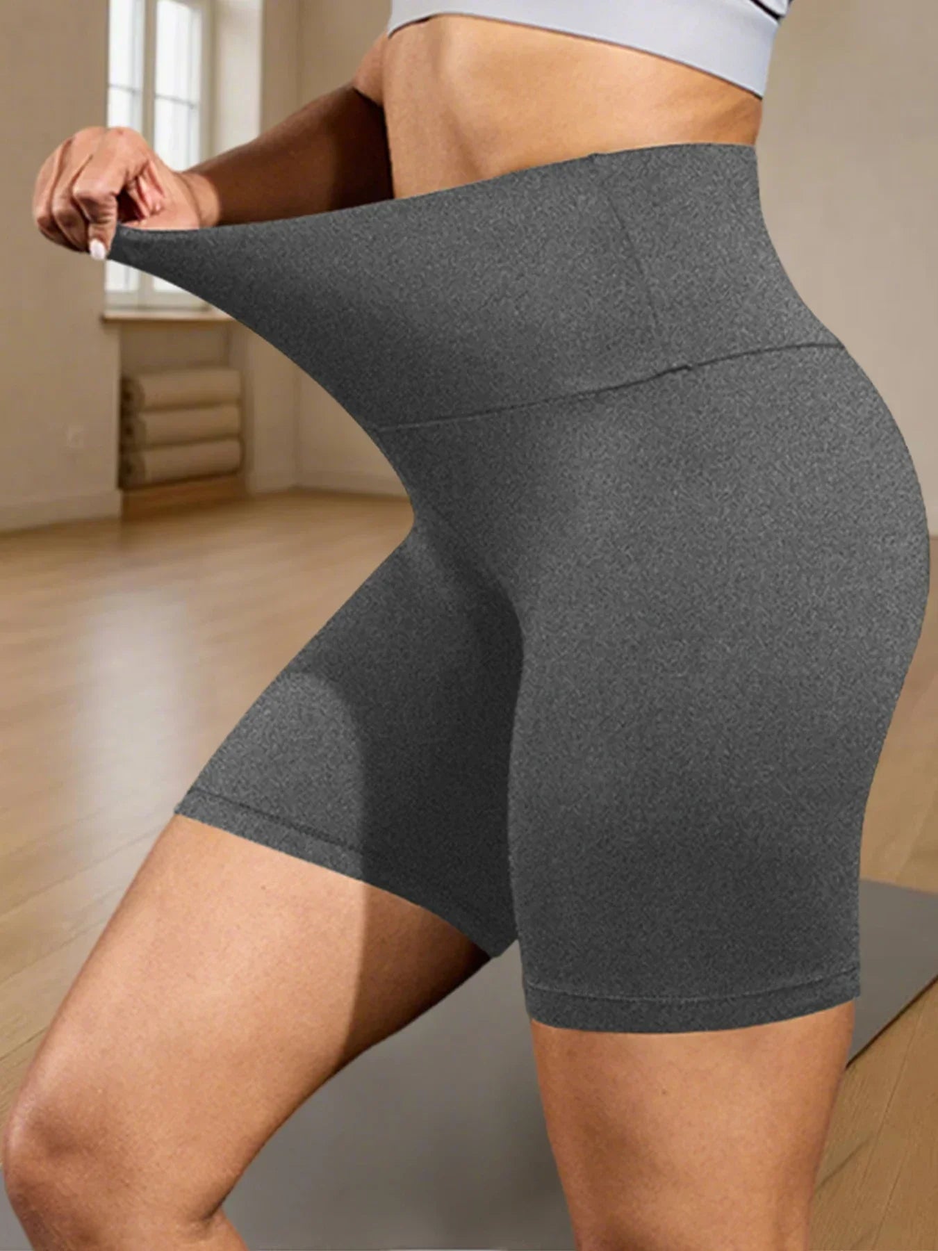 Women's High-Waist Biker Shorts – Tummy Control, No See-Through