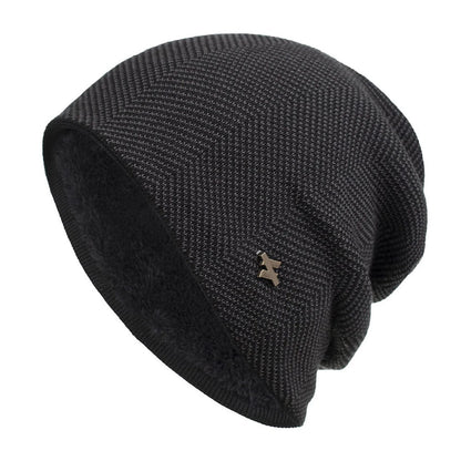 Fleece-Lined Knit Beanie – Warm Winter Hat for Men & Women