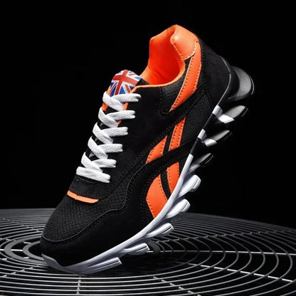 Men's Thick-Soled Fitness Sneakers – Cushioned Outdoor Running Shoes