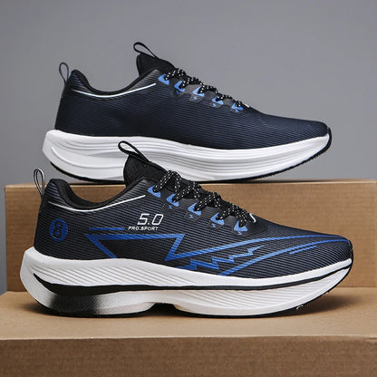 Carbon Plate Running Shoes – Soft Cushion Shock-Absorbing Unisex Sneakers