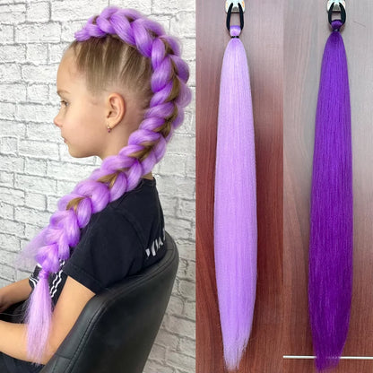 28 Inch Synthetic Braiding Ponytail Hair Extension – DIY Jumbo Braid
