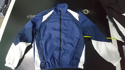 Men's Color-Block Windbreaker Jacket – Lightweight Casual Zip-Up